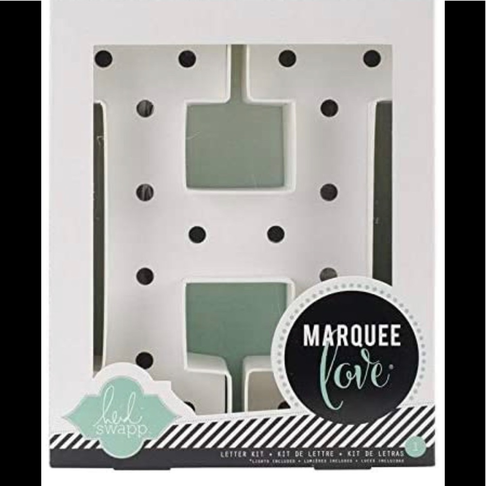NEW! HEIDI SWAPP MARQUEE LOVE  “H” LIGHT KIT